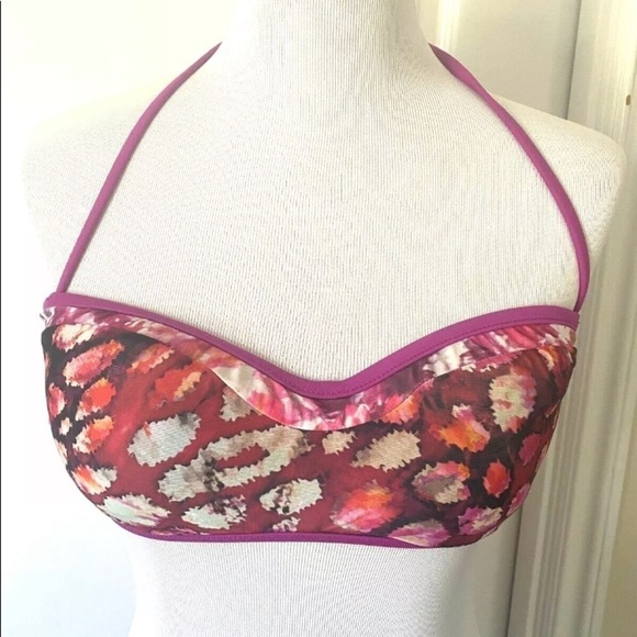 Womens Becca Beach Size Medium Bikini Swim Suit Set 2 Piece Padded Reversible - Picture 3 of 8